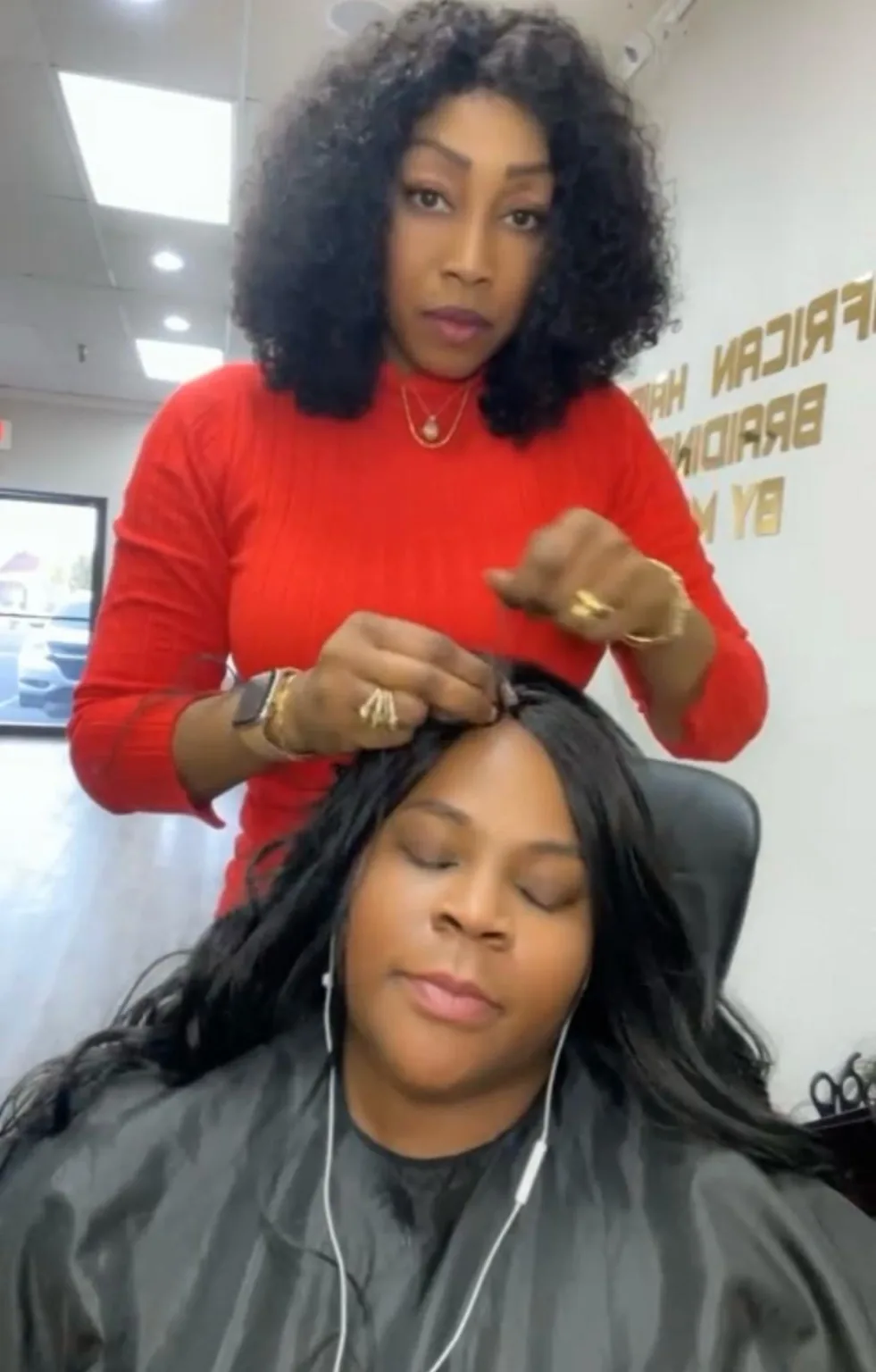 African Hair Braiding By MO stylist work image